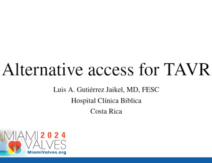 Alternative access for TAVR