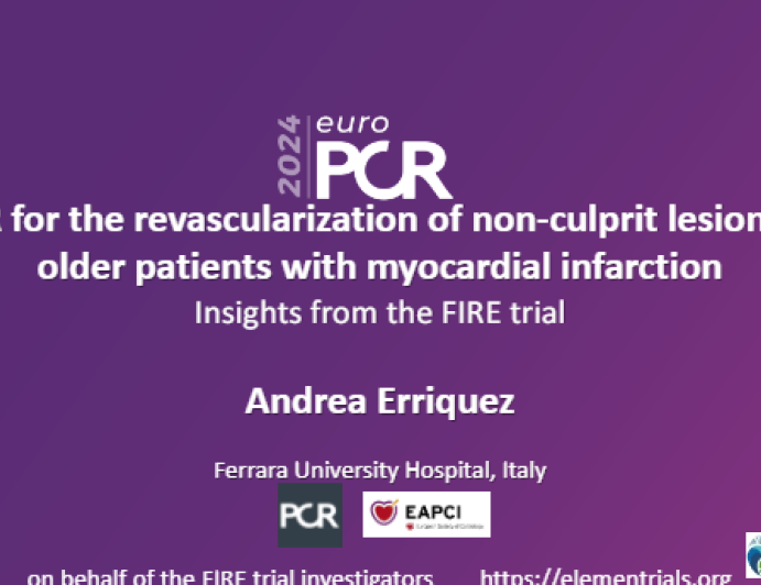 QFR for the revascularization of non-culprit lesions of older patients with myocardial infarction