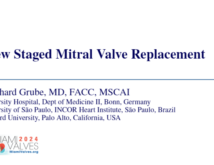 New Staged Mitral Valve Replacement