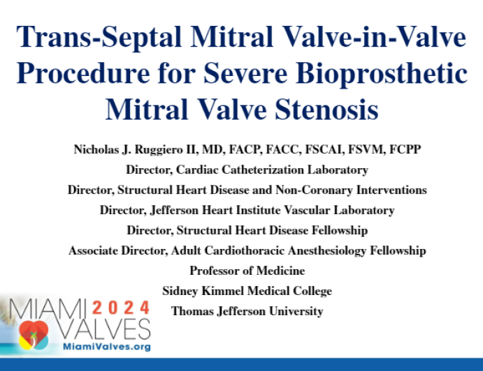 Trans-Septal Mitral Valve-in-Valve Procedure for Severe Bioprosthetic ...