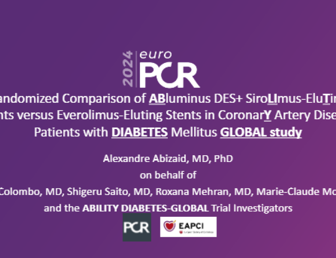 Randomised comparison of Abluminus DES+ sirolimus-eluting stents versus everolimus-eluting stents in coronary artery disease patients with diabetes mellitus global: the ABILITY diabetes global study