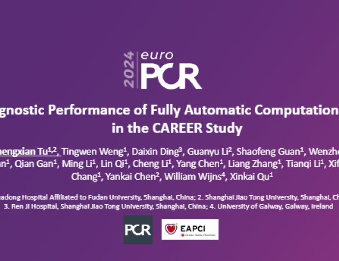 Diagnostic performance of fully automatic computational FFR in the CAREER study