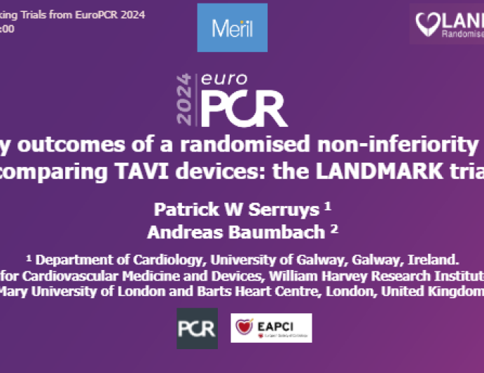 Early outcomes of a randomised non-inferiority trial comparing TAVI devices: the LANDMARK trial