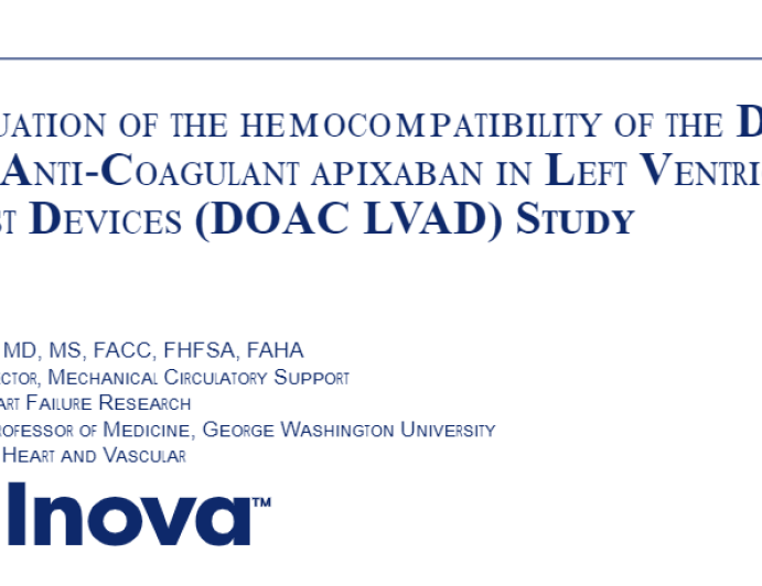 Direct Oral Anti-Coagulant Apixaban in Left Ventricular Assist Devices (DOAC LVAD) Study