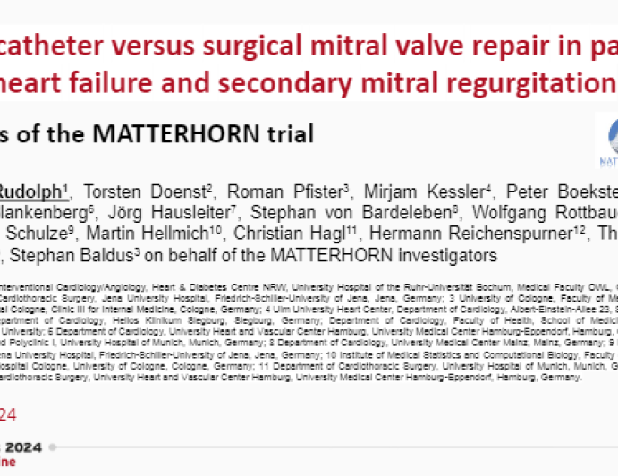 Transcatheter versus surgical mitral valve repair in patients with heart failure and secondary mitral regurgitation 