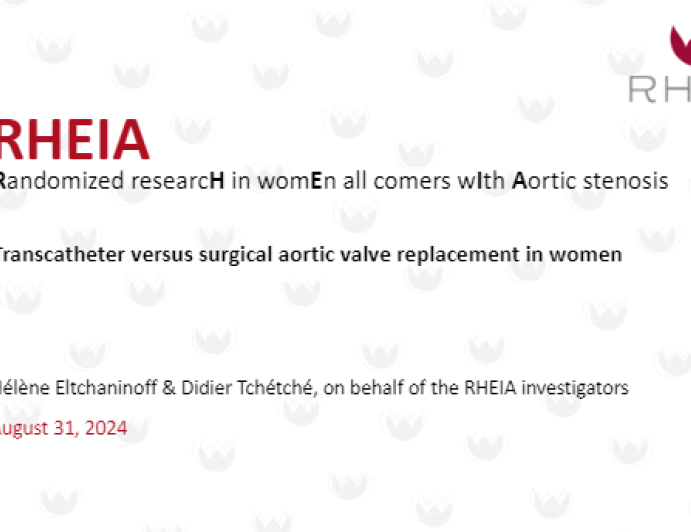 RHEIA: Randomized researcH in womEn all comers wIth Aortic stenosis