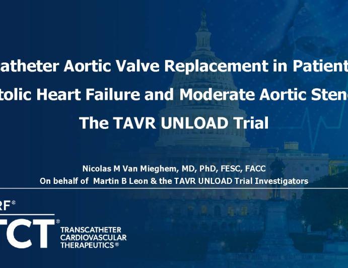 Transcatheter Aortic Valve Replacement in Patients With Systolic Heart Failure and Moderate Aortic Stenosis: The TAVR UNLOAD Trial