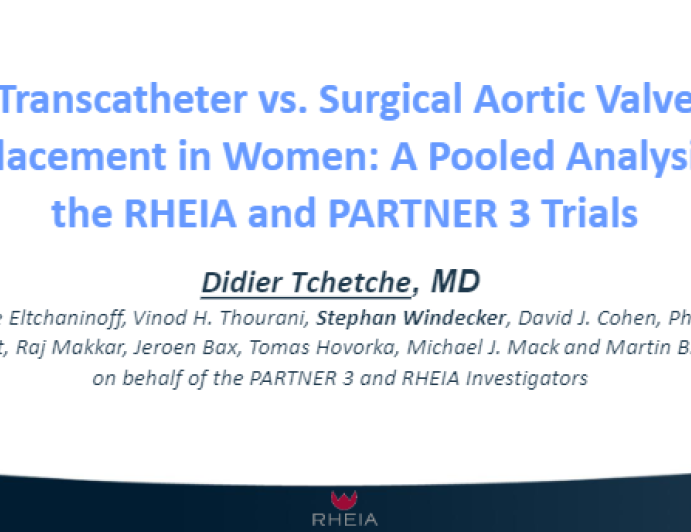 Transcatheter vs. Surgical Aortic Valve Replacement in Women: A Pooled Analysis of the RHEIA and PARTNER 3 Trials