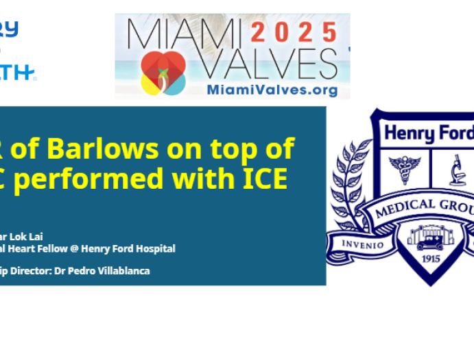 TEER of Barlows on top of MAC performed with ICE