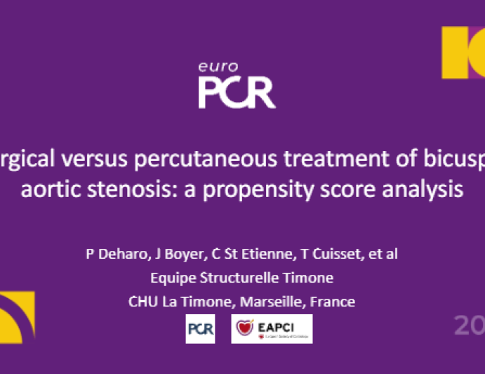 Surgical versus percutaneous treatment of bicuspid aortic stenosis: a propensity score analysis