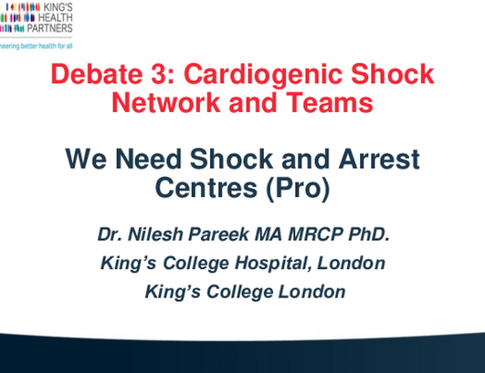 We Need Shock and Arrest Centers (Pro)