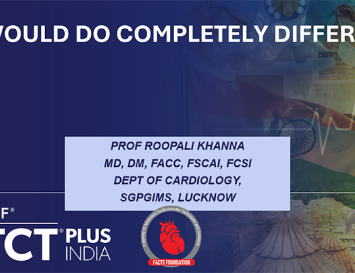 I would do something completely different