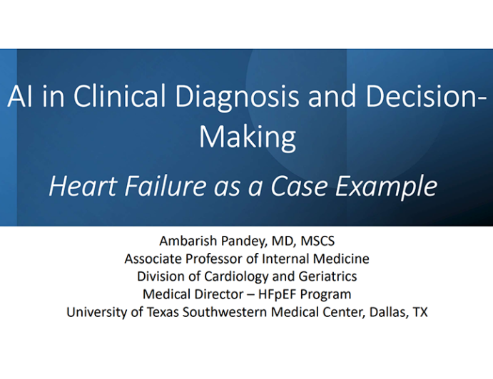 AI for Clinical Diagnosis and Decision Making