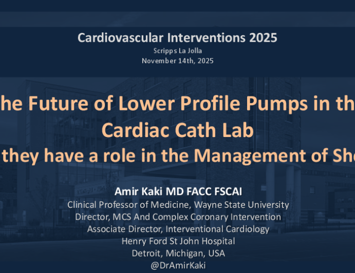 The Future of Low-Profile Pumps in the Cardiac Cath Lab