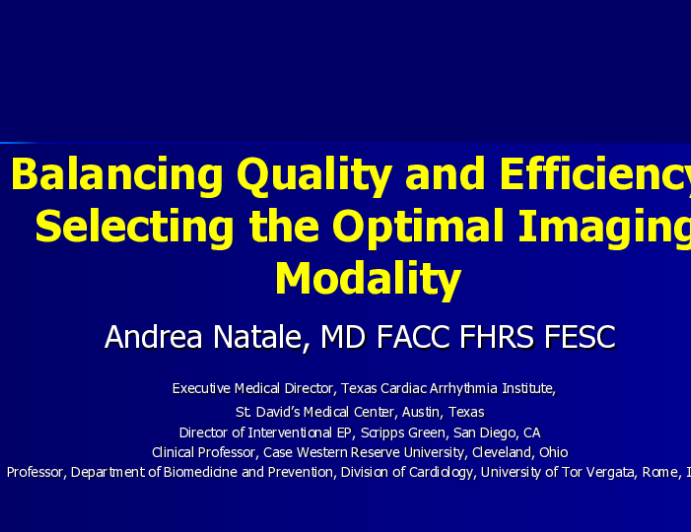 Balancing Quality and Efficiency: Selecting the Optimal Imaging ...