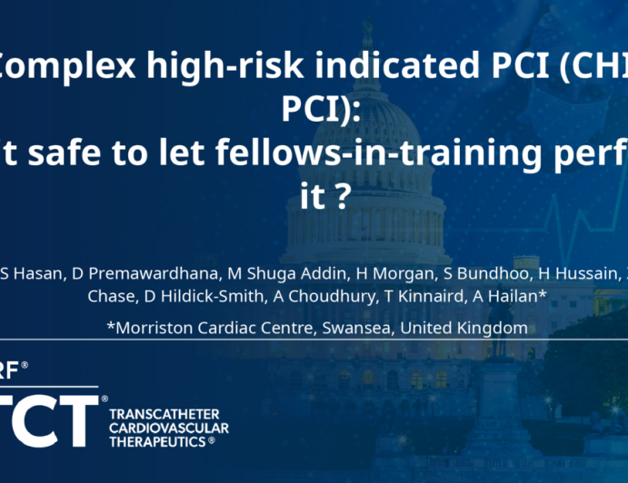 TCT 305: Complex High-Risk Indicated PCI (CHIP-PCI): Is It Safe to Let Fellows-in-Training Perform It as Primary Operators?