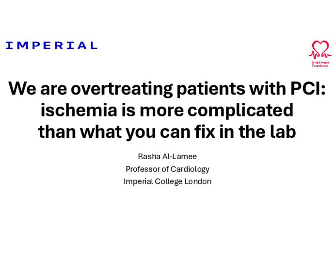 We are Overtreating Patients with PCI: Ischemia is More Complicated Than What You Can Fix in the Lab