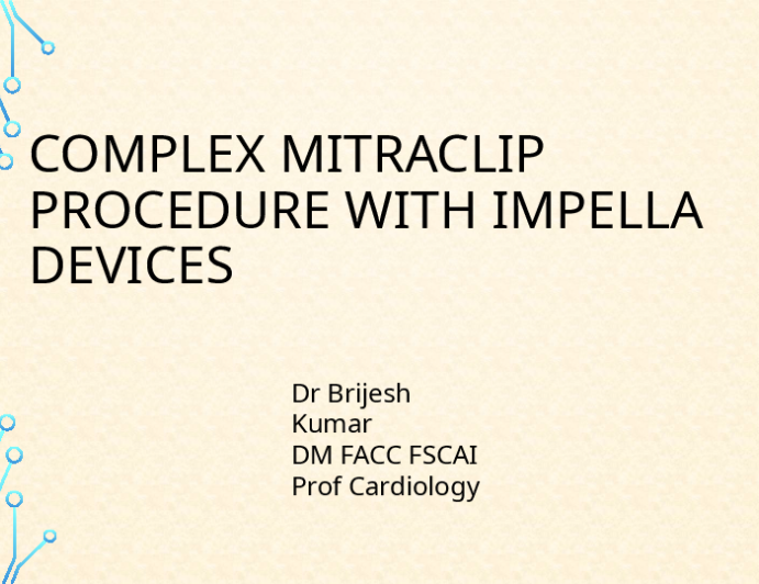 Complex Mitraclip Procedure with Impella Devices