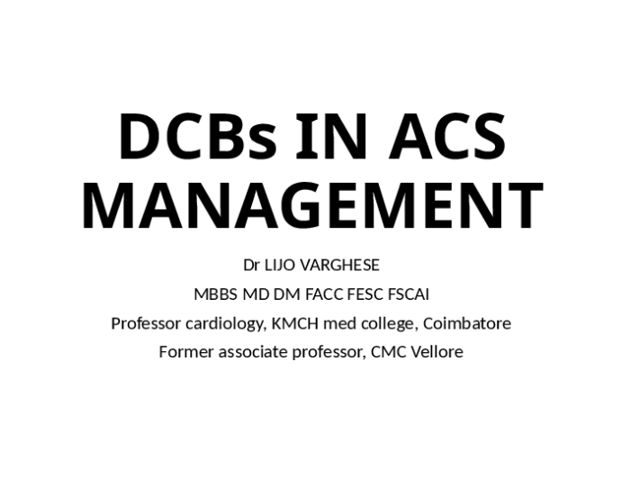 DCBs IN ACS MANAGEMENT