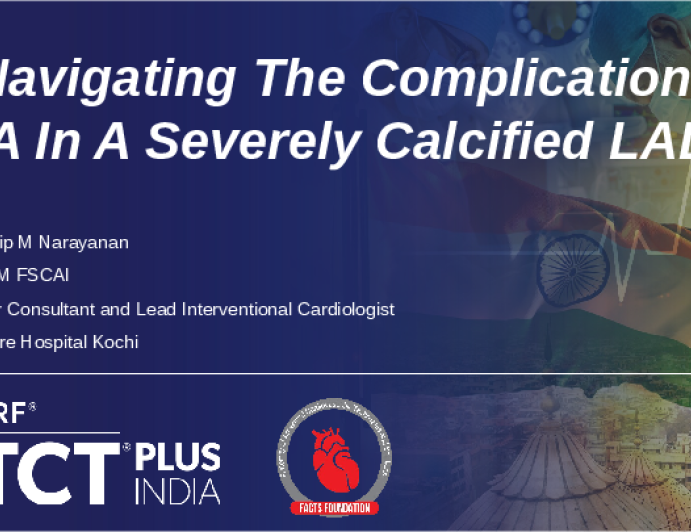 Orbital Atherectomy in, A Severely Calcified LAD - Navigating the Complications