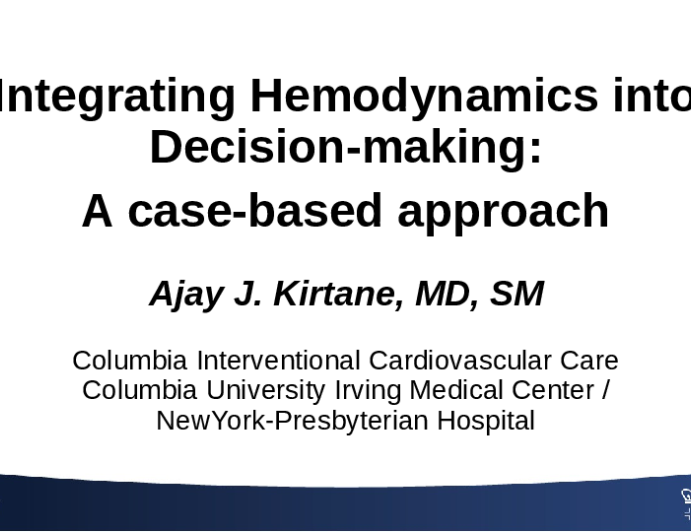 Integrating Hemodynamics into Decision-making: A case-based approach