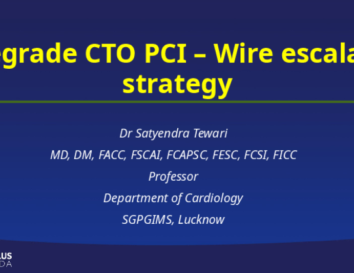 Antegrade CTO PCI – Wire escalation strategy