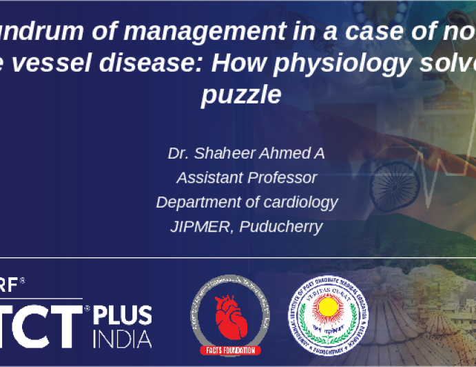 Conundrum of management in a case of non-LAD triple vessel disease: How physiology solved the puzzled