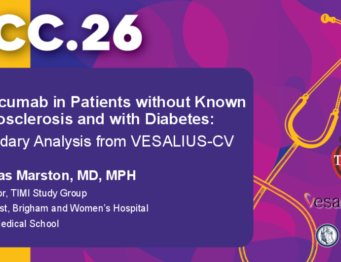 Evolocumab in Patients without Known Atherosclerosis and with Diabetes: Secondary Analysis from VESALIUS-CV