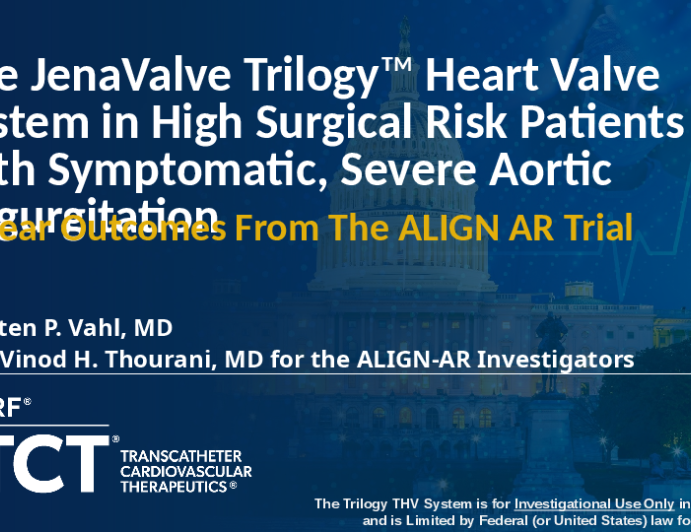 The ALIGN-AR Trial: Two-Year Outcomes of Transcatheter Aortic Valve Replacement With JenaValve TrilogyTM in High Surgical Risk Patients With Moderate-to-Severe or Severe Native Aortic Regurgitation