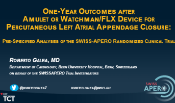 One-Year Outcomes after Amulet or Watchman/FLX Device for Percutaneous Left Atrial Appendage Closure: a Pre-Specified Analysis of the SWISS-APERO Randomized Clinical Trial