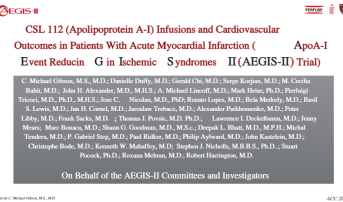 ApoA-I Event ReducinG in Ischemic Syndromes II (AEGIS-II) Trial