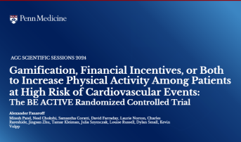 Gamification, Financial Incentives, or Both to Increase Physical Activity Among Patients at High Risk of Cardiovascular Events: The BE ACTIVE Randomized Controlled Trial