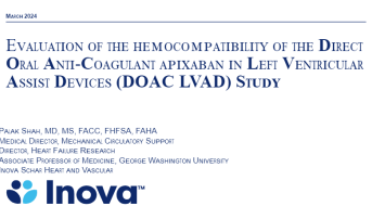 Direct Oral Anti-Coagulant Apixaban in Left Ventricular Assist Devices (DOAC LVAD) Study