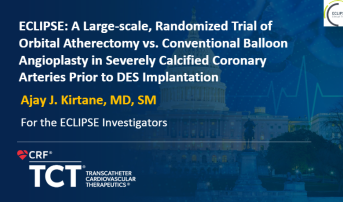 ECLIPSE: A Large-scale, Randomized Trial of Orbital Atherectomy vs. Conventional Balloon Angioplasty in Severely Calcified Coronary Arteries Prior to DES Implantation