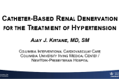 Renal Denervation for Hypertension: What You Need to Know