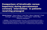 Comparison of bivalirudin versus heparin during PCI in patients receiving prasugrel M Hamon, S Marso, SV Rao, M Valgimigli, F Verheugt, A Gershlick, Y Wang, GP Steg, E...