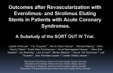 Outcomes After Revascularization with Everolimus- and Sirolimus Eluting Stents In Patients with Acute Coronary Syndromes. A Substudy of the SORT OUT IV Trial.