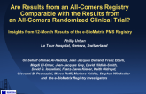 Are Results from an All-Comers Registry Comparable with the Results from an All-Comers Randomized Clinical Trial? Insights from 12-Month Results of the e-BioMatrix PMS Registry.