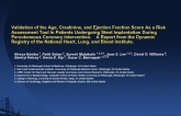 Validation of Age, Creatinine, and Ejection Fraction Score As a Risk Assessment Tool In Patients Undergoing Stent Implantation During Percutaneous Coronary Intervention. A...