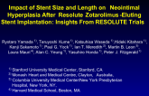 Impact of Stent Size and Length on Neointimal Hyperplasia After Resolute Zotarolimus-Eluting Stent Implantation: Insights From RESOLUTE Trials