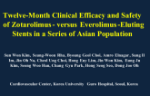 Twelve-Month Clinical Efficacy and Safety of Zotarolimus- versus Everolimus-Eluting Stents in a Series of Asian Population