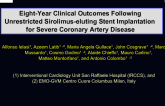 Eight Years Clinical Outcomes After Unrestricted Sirolimus-eluting Stent Implantation for Severe Coronary Artery Disease