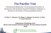 The Pacifier Trial. A Randomized Multicenter Trial Evaluating Prevention of Restenosis with Paclitaxel-Coated PTA Balloon Catheters in Stenosis or Occlusion of Femoropopliteal...