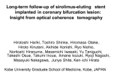 Long-term follow up of sirolimus-eluting stent(SES) implanted in coronary bifurcation lesion: Insight from OCT observations