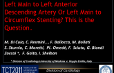 Left Main to Left Anterior Descending Artery Or Left Main to Circumflex Stenting? This is the Question.