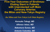Five-Year Outcomes of Sirolimus-Eluting Stent in Patients with Unprotected Left Main Coronary Arteries: the Milan and New-Tokyo Registry.