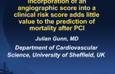 SYNTAX Score Does Not Add to Clinical Risk Score in a Typical PCI Population