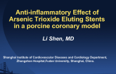 Anti-inflammatory Effect of Arsenic Trioxide Eluting Stents in a porcine coronary model