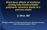 Short-term effects of sirolimus eluting fully bioabsorbable polymeric coronary stents in a porcine model