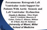 Percutaneous Retrograde Left Ventricular Assist Support for Patients With Aortic Stenosis and Left Ventricular Dysfunction